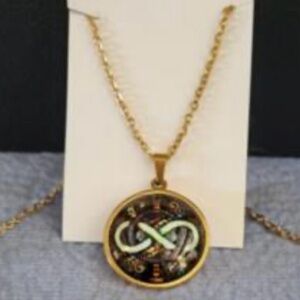 Liz Sabol Gold Infinity Pendant Necklace